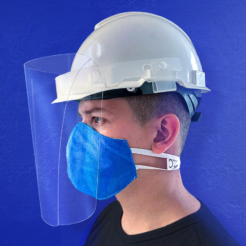 Protector Facial para Casco de Protección (Pkg 2u).